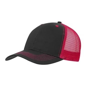 48 Promotional Color Accent Mesh Snapback Cap - Structured & ...