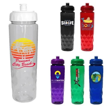 RECYCLED PET - 24 oz. Bottle with Push 'n Pull Cap, Full Color Digital