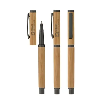 Image of 150 Customized Hana Bamboo Cap-Off Ballpoint Pen - Sustainable
