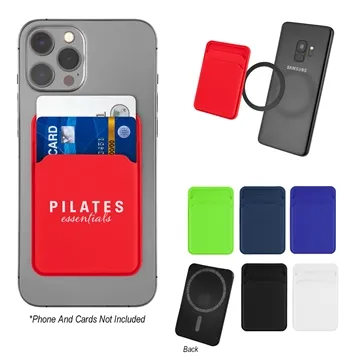 Image of 100 Promotional Silicone Magnetic Phone Wallet - Magnetic & Card ...