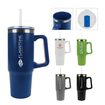 48 Promotional Rhea 30 oz. Steel 100% Recycled PP Liner Travel Mug ...