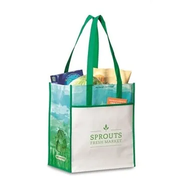 Image of 100 Custom Vita Laminated Recycled Shopper - Eco Friendly