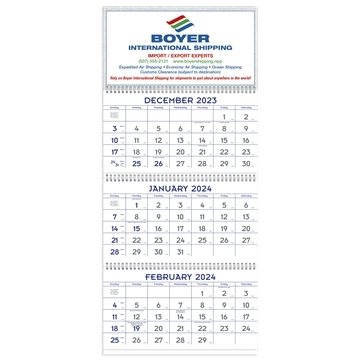 Image of 50 Custom Blue & Grey Commercial Planner - 14 Month & 3 Month View