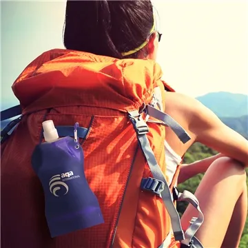 Image of 150 Promotional Wave Collapsible Water Bottle - Dishwasher Safe & ...