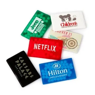 Image of 125 Customized Rectangle Mint Card