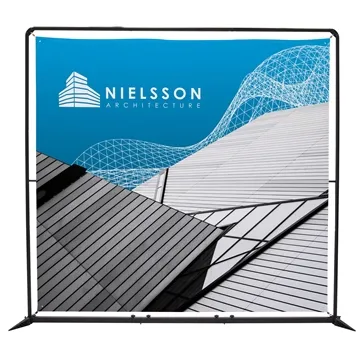 Image of 1 Custom 8.5' FrameWorx Banner Display Kit (600 Denier Polyester) ...