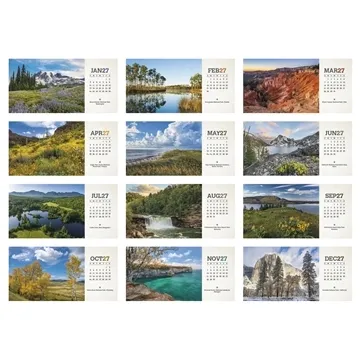 Triumph® Calendars American Splendor Desk Calendar - FSC Certified