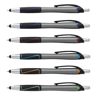 Image of 300 Custom Souvenir Story Stylus Pen - Gunmetal & Chrome