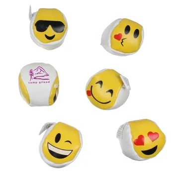 Image of 288 Customized Emoji Kickball - Pellet Filled