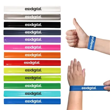 Image of 300 Custom Vinyl Slap Bracelet - Snap Action