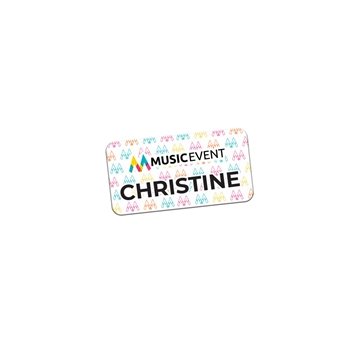 5D Name Badge - 3D Illusion Effect