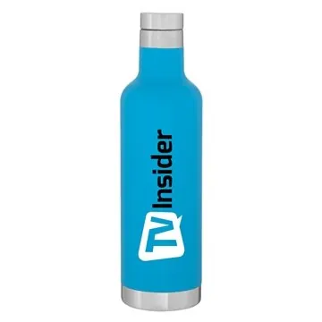 Image of 48 Promotional 25 oz H2go Noir - Matte Aqua - Vacuum Insulated & ...