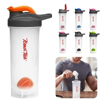 Image of 100 Customized 24oz Shaker Bottle - BPA-free & Mixer Ball