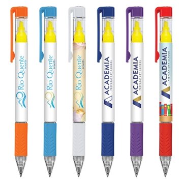 Image of 250 Promotional Duplex Brights - Pen & Highlighter