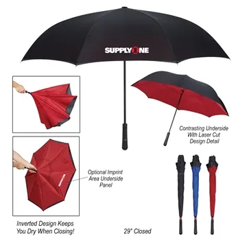 Image of 13 Customized 48" Arc Two-Tone Inversion Umbrella - Pongee ...