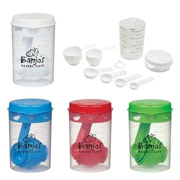 Image of 150 Promotional Measuring Cup Set - 9 Piece & Strainer Lid