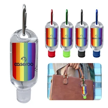 Image of 400 Customized Pride Sanitizer - 75% Alcohol & Carabiner