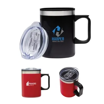 Image of 12 Customized Kobuk 14oz. Steel PP Liner Camping Mug - Double Wall ...