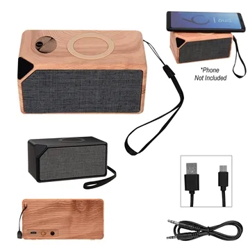 25 Promotional Boost Wireless Charger Speaker 2.0 - Bluetooth 4.2 ...