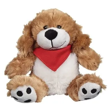 Image of 25 Promotional 6" Plush Big Paw Dog - 14 Color Options