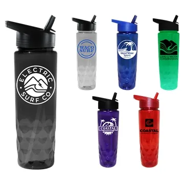 RECYCLED PET - 24 oz. Bottle with Straw Cap