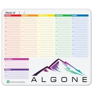 Image of 250 Custom 24 Sheet MousePaper, 7 1/4" x 8 1/2" - Eco-Friendly
