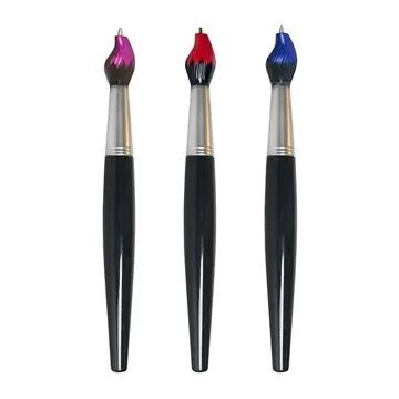 Image of 150 Customized Paint Brush Pen with Black Handle - 6 Inch