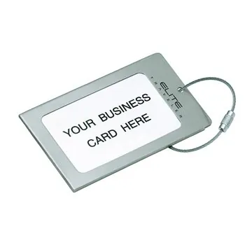 Image of 50 Custom Navigor Series Steel Luggage Tag - Cable Closure