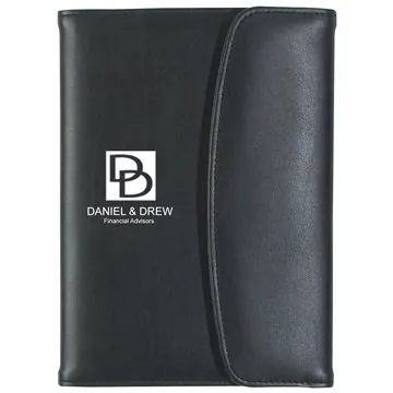 Image of 25 Customized Leather Look Portfolio - Multi-Pocket