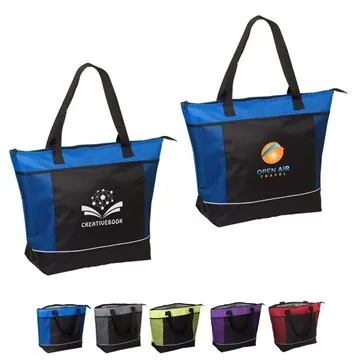 Image of 25 Promotional Porter Shopping Cooler Tote Bag - 600D Polyester & ...