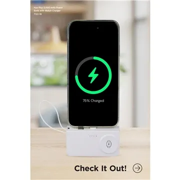 30 Customized Hue Plus 5000 mAh Power Bank with Watch Charger - ...