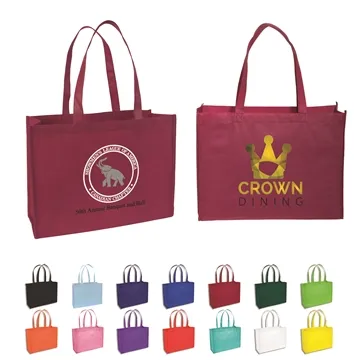 Image of 150 Custom Standard Non-Woven Tote Bag - Recycled & Reinforced