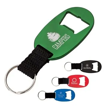Image of 150 Promotional Oakvale Bottle Opener Keyring - Aluminum