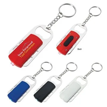 Image of 250 Promotional Bottle Opener Key Light - LED & Multi-Function