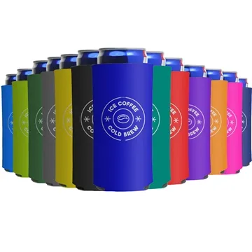 Image of 250 Promotional BEST 12 oz Slim Can Cooler - Insulated & Washable