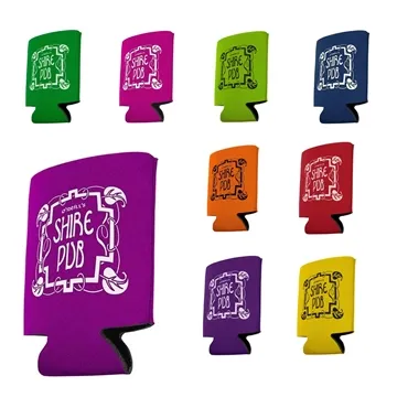 Image of 250 Promotional Budget Pocket Can Holder - Foldable & Insulated