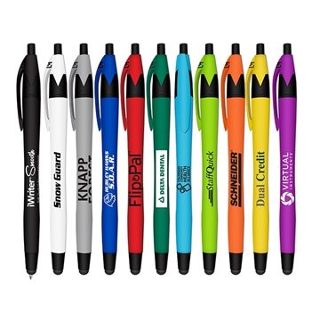 Image of 250 Customized iWriter Smooth - Soft Touch Rubberized Ball Point ...