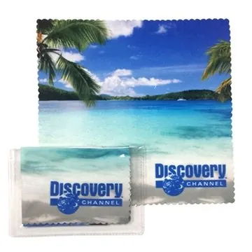 Image of 125 Customized Microfiber Full Color Cloth 6x6 in Pouch - High ...
