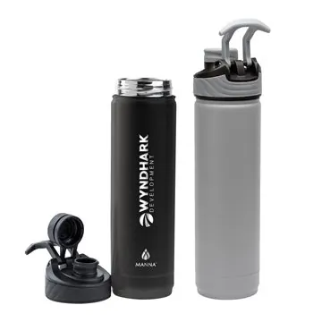 Image of 12 Customized Manna 26 oz Convoy Double Wall Steel Bottle - Vacuum ...