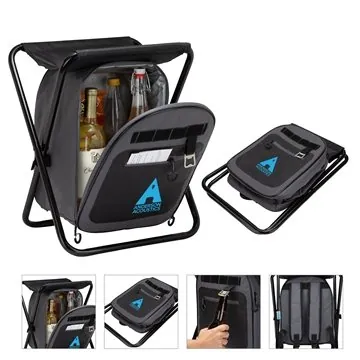 Image of 6 Custom iCOOL Cape Town 20-Can Capacity Backpack Cooler Chair - ...
