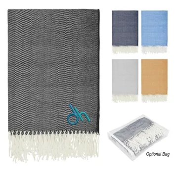 Image of 25 Custom Eastport Herringbone Blanket - 72" x 54"