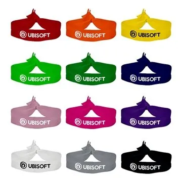 100 Custom 3/4" Elastic Fold-Over Wristband - No Hair Dent