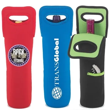 Image of 50 Promotional Vineyard Wine Tote - Insulated & Storage Pocket