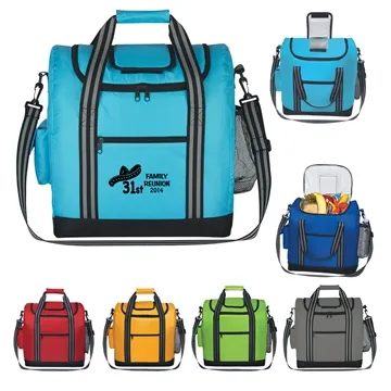 Image of 10 Custom Flip Flap Cooler Bag - 28-Can Capacity & Insulated