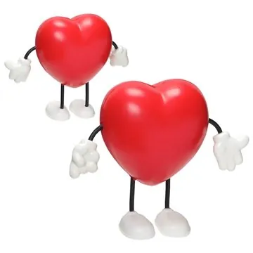 Image of 100 Custom Valentine Heart Figure - Stress Reliever