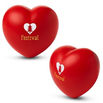 Image of 200 Customized Heart Shape Stress Reliever - Polyurethane