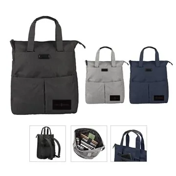 Image of 6 Promotional Bugatti Reborn Hybrid Backpack Tote Bag - RPET & ...