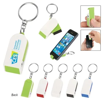 Image of 250 Promotional Phone Stand And Screen Cleaner Combo Key Chain - ...