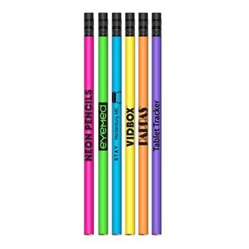 Image of 500 Custom 2 HB Lead Pencils - Neon Barrel Colors