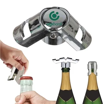 Image of 72 Promotional Champagne Bottle Stopper - Bottle Opener